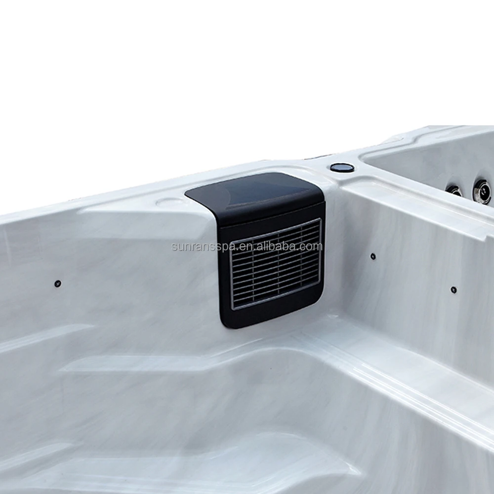 Sunrans 5.9m Dual Zone Swim Spa Pool and Hot Tub Balboa Outdoor Garden Large Family Pools for 5 Persons