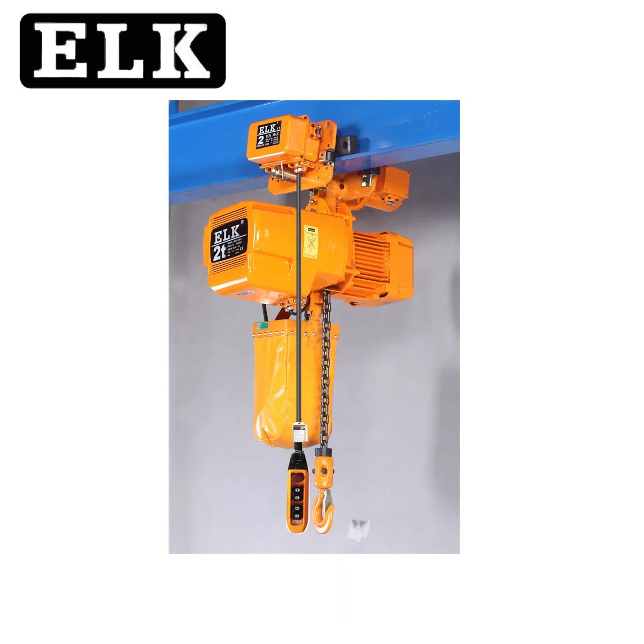 Поставщик ELK, 1 тонна, 2 тонны, 3 тонны, Электрический цепной подъемник с тележкой