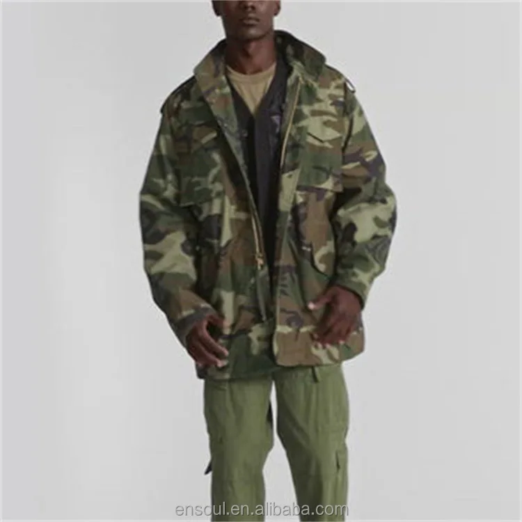 OEM Custom camo winter tactical camouflage multi pocket outdoor jacket for men