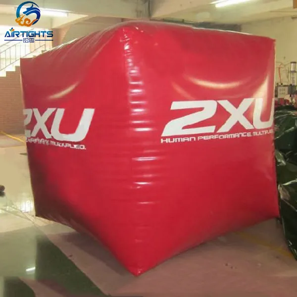 Custom Logo Printing Durable Big Cube Inflatable Water Sports Buoy