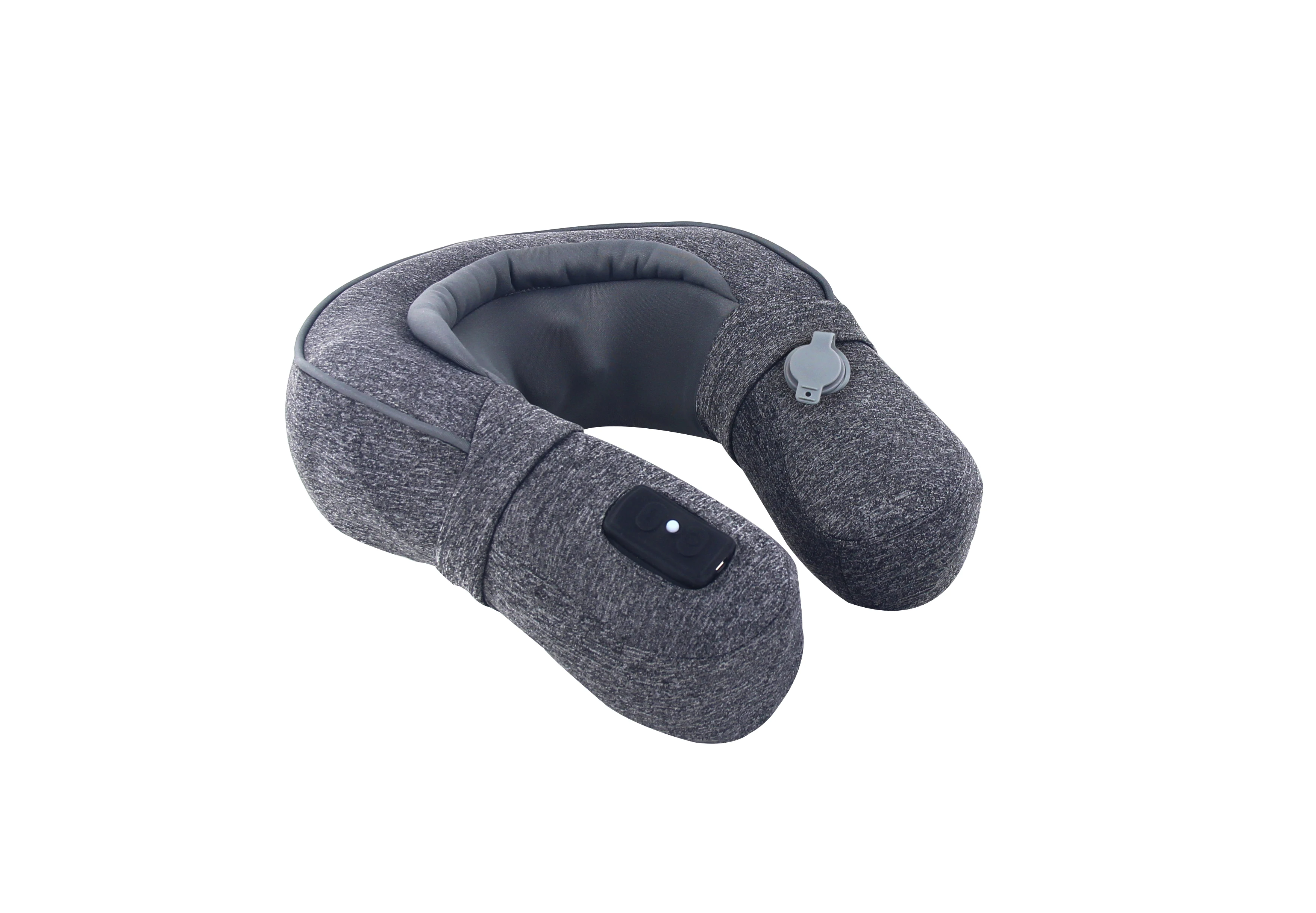 Popular New design portable U-shape Auto-inflatable Shiatsu Massage pillow for neck and shoulder  for business person