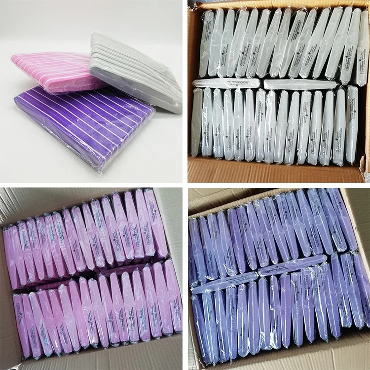 Wholesale Diamond EVA Sponge Nail Buffer Washable Professional Nail File For Nail Tools 100/180