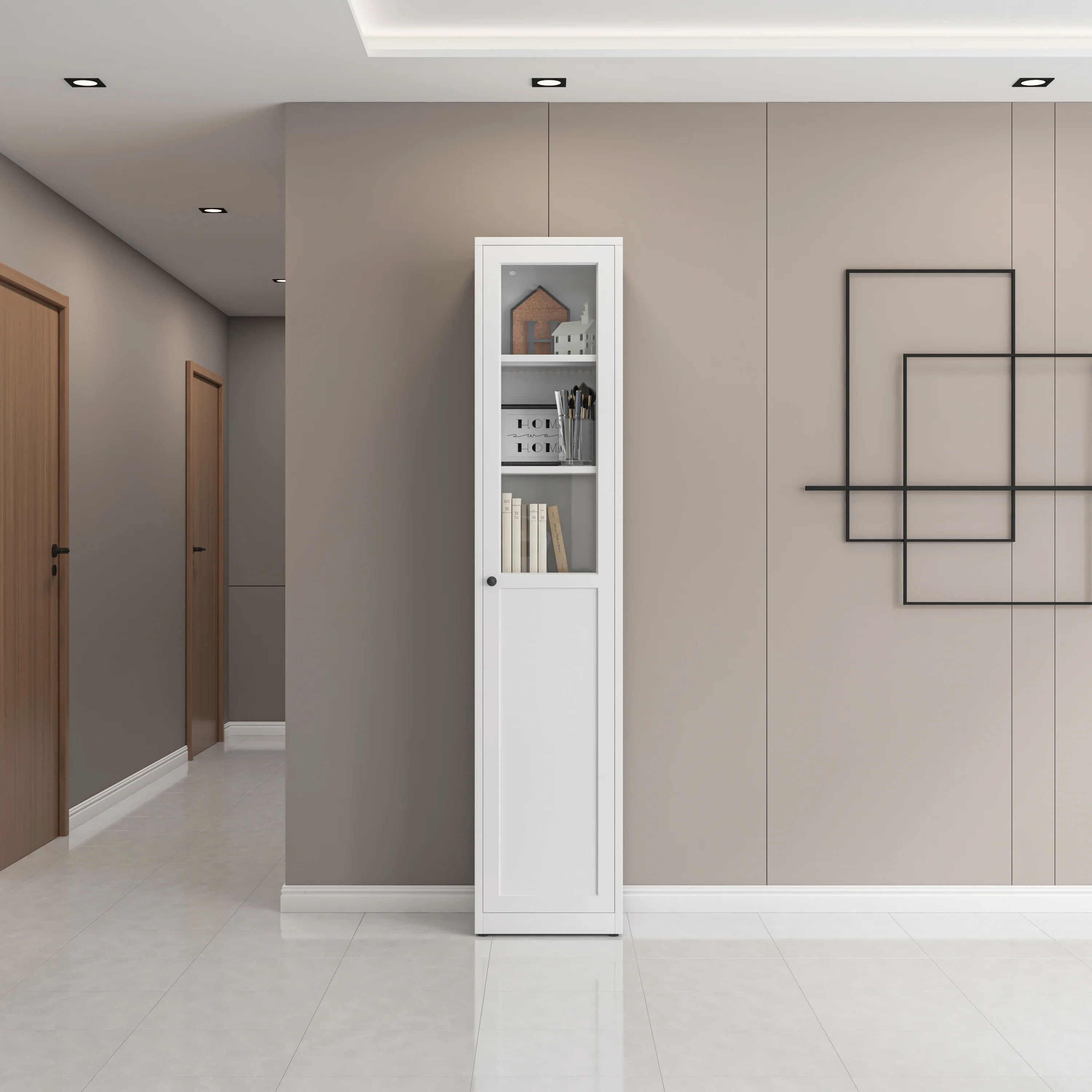 Hot Sale office unit cabinet bookcase showcase 4 door steel File Cabinet glass door  metal Filing Cabinet