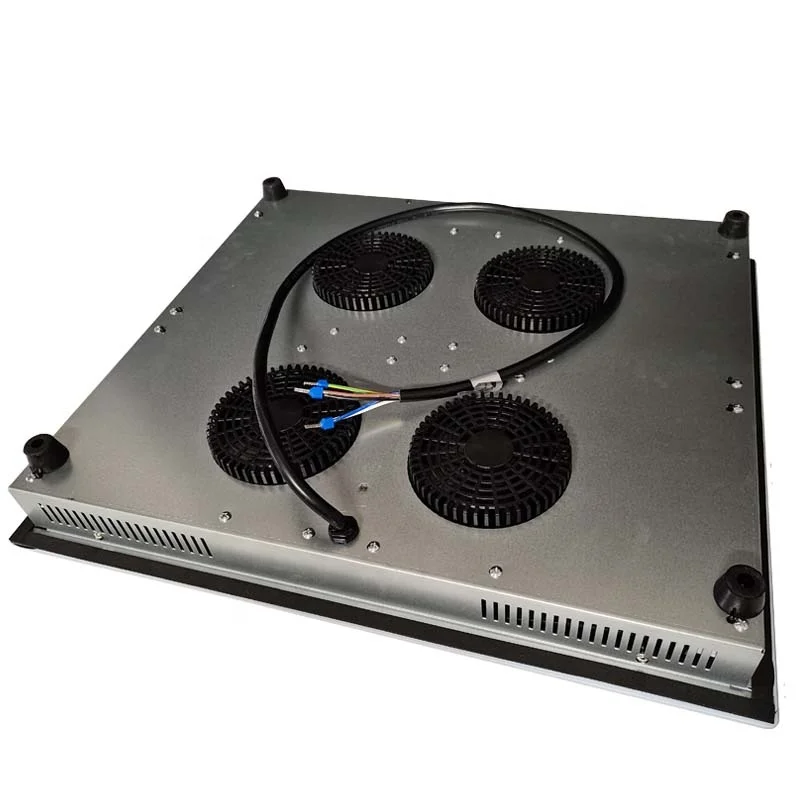 LF Manufacture 4 Head White Glass Induction Cooker 7600 Watt Induction Stove Built In With 4 Fans