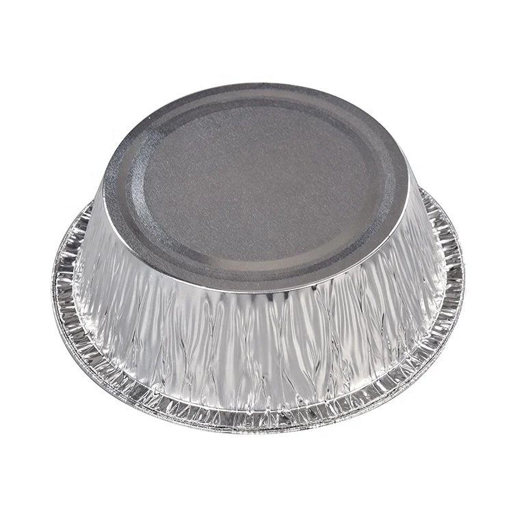 300ml Round Disposable Dessert Container Mini Aluminum Foil Food Baking Cups Cake Tray