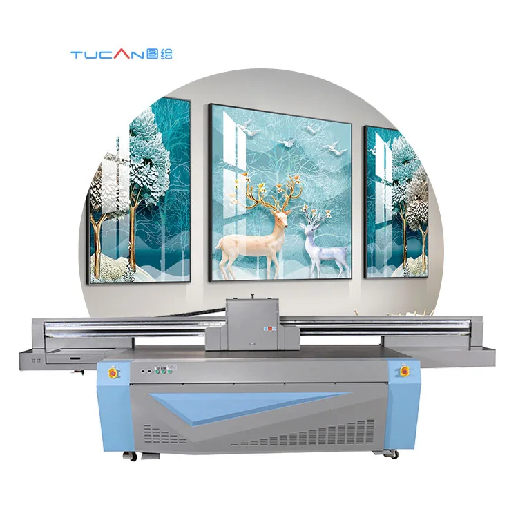 2400mm*1200mm large format industrial 3d Marble printing machine uv flatbed printer glass printer