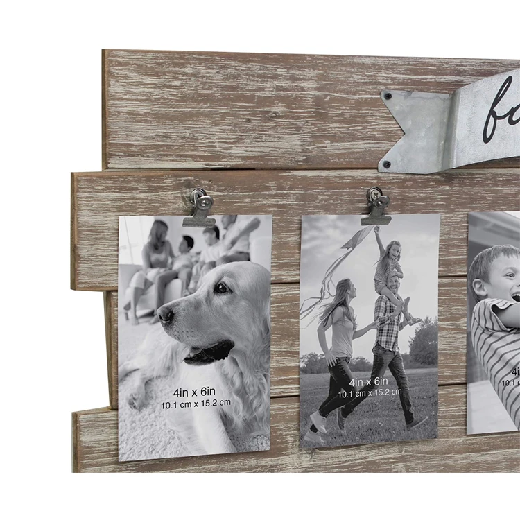 Wholesale 12 inch digital wooden girl funny large black  photo frame set collage picture frames