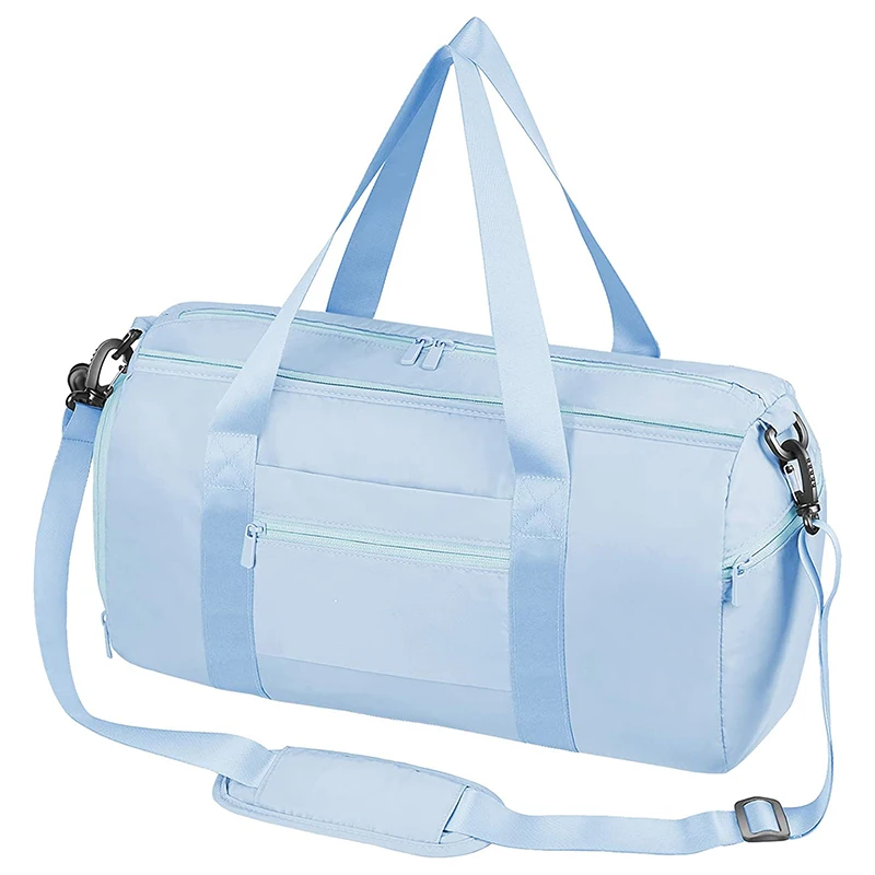 Lightweight Gym Bag Waterproof Small Duffel Bag Polyester Duffle Bag With Shoe For Sports Gyms And Weekend