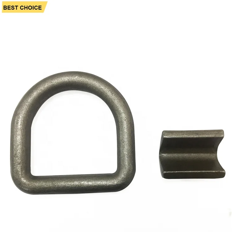 GL-14161 5 /8 inch Forged Container Lashing D Ring with Clamp