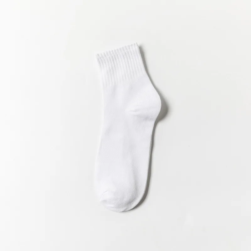 In stock good cheap soild color men and women customized long crew socks