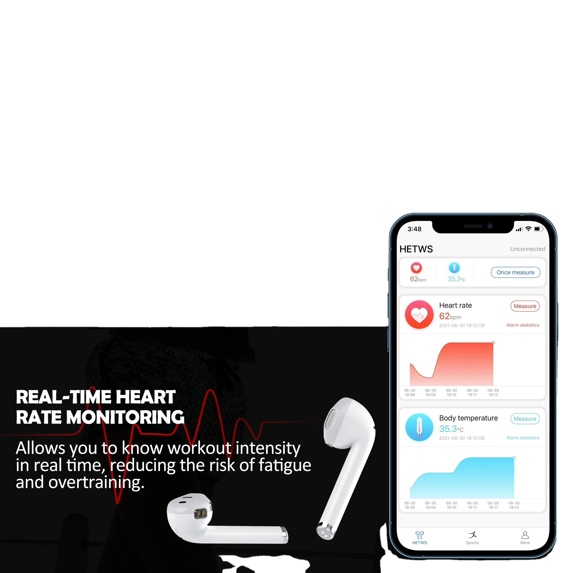 Factory direct hands-free wireless noise reduction smart earphones