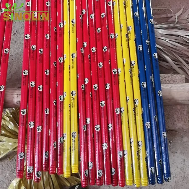 machine making plastic PVC coated colorful for wooden broom with handle stick and wood mop pole bucket cleaning floor dust pan