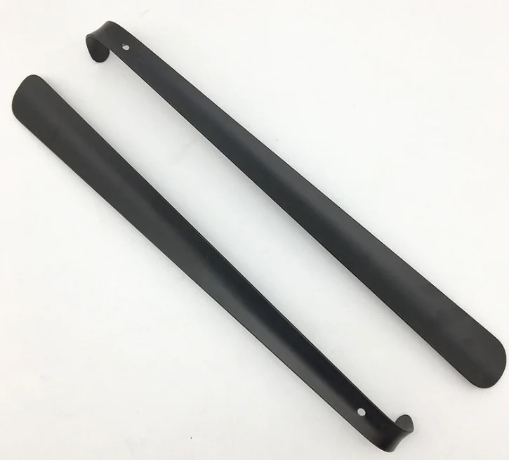 Stainless steel Long Handled Shoe Horn with leather case custom length shoe horn