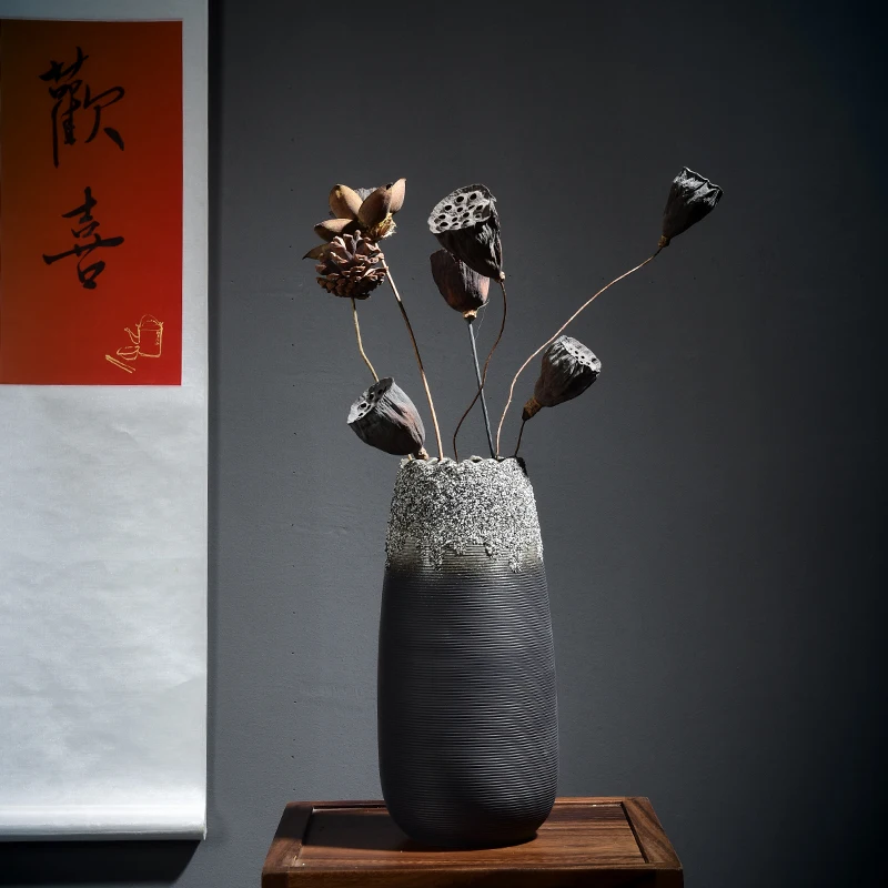 Chinese ceramic vase home decoration vase flower arrangement craft ornament