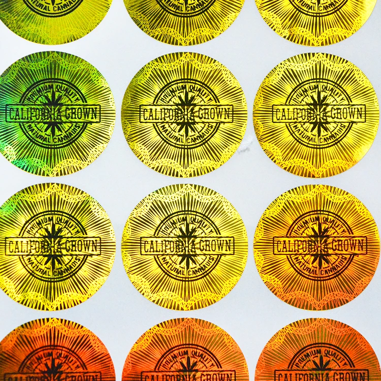 Silver/Gold Color Hologram Sticker with Radium Laser Animation