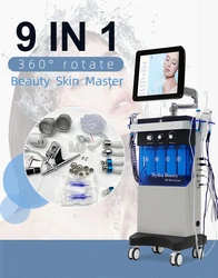 9 10  in1 professional galvanic facial machine o2toderm machine  machine hydrafacial for Aesthetic medicine