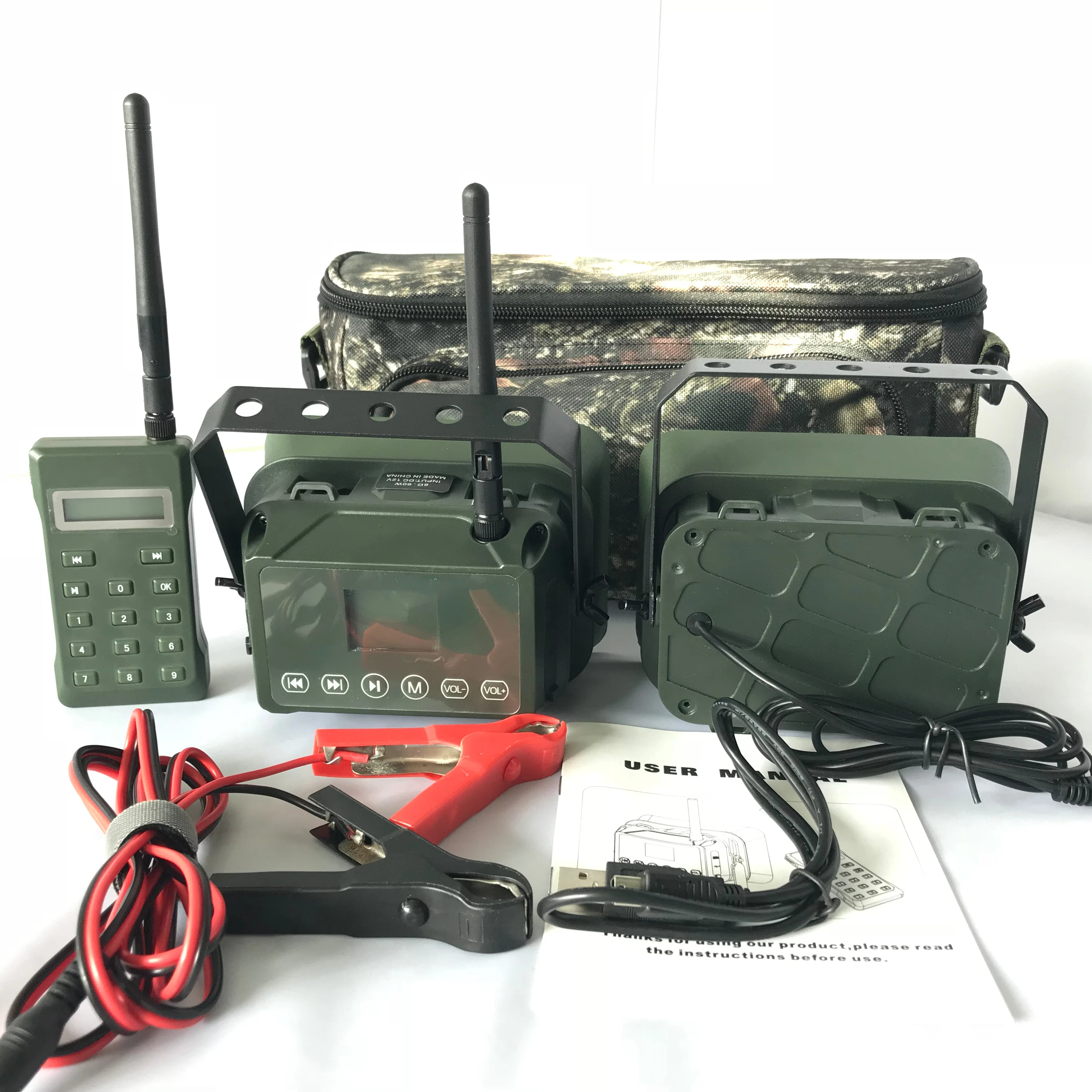 BK1523B remote control waterproof bird caller with camouflage hunting bag