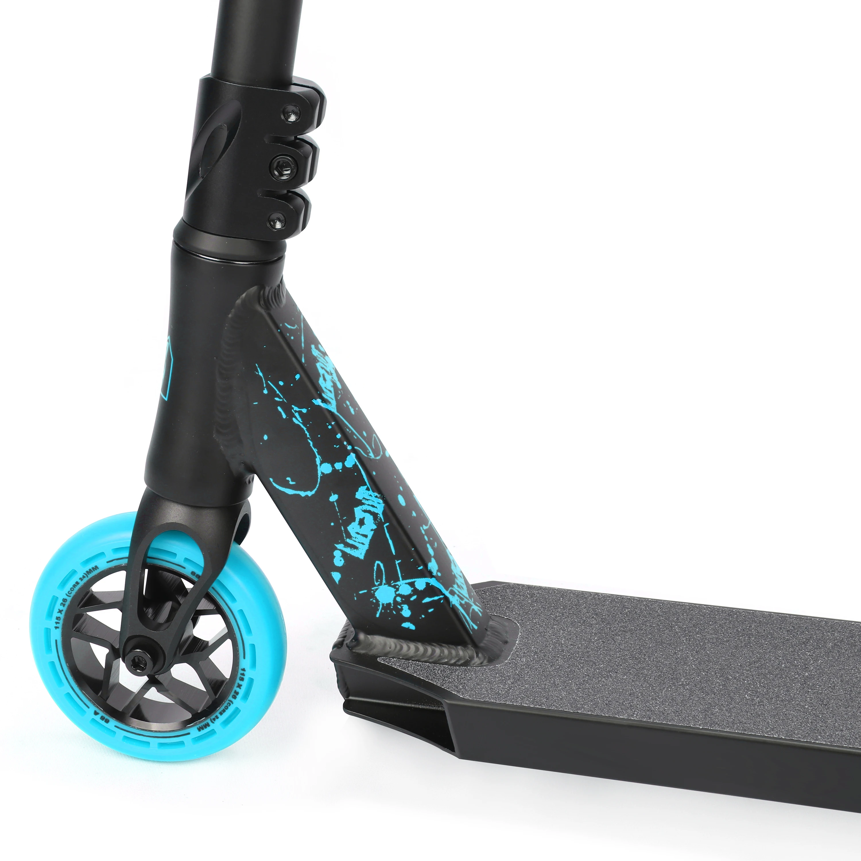 Лидер продаж! Черный/синий взрослый скутер HIC детский скутер с 530 мм профессиональным скутером