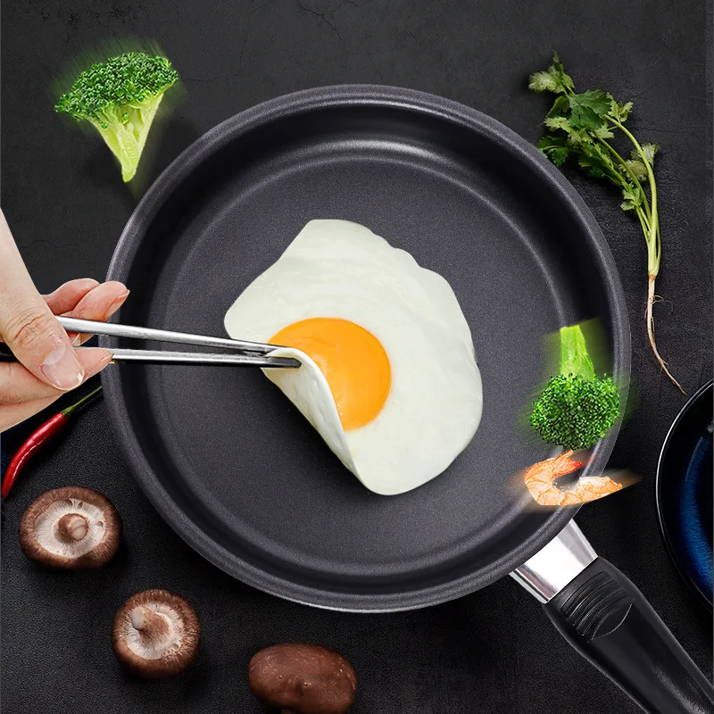 iron household non stick pan fried egg pancake frying pan multi specification wholesale iron pan with handle