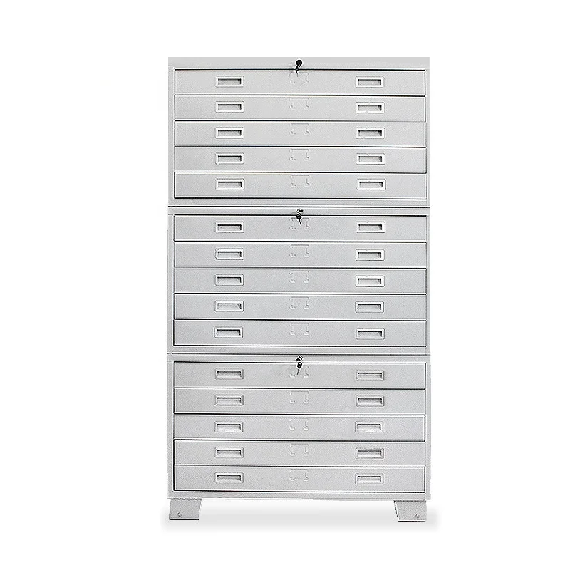 Multi drawers steel storage metal drawing cabinet compact map cabinets P0