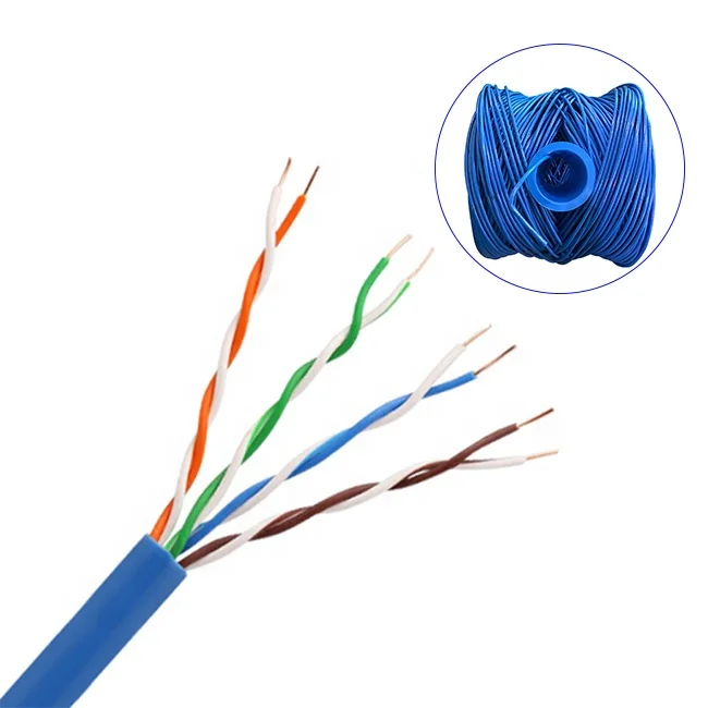 TianJie- Fluke Tested 4Pair  24awg  UTP Cat5e  Pure Copper CAT5 Outdoor Network Cable 1000ft 305m Pull Box