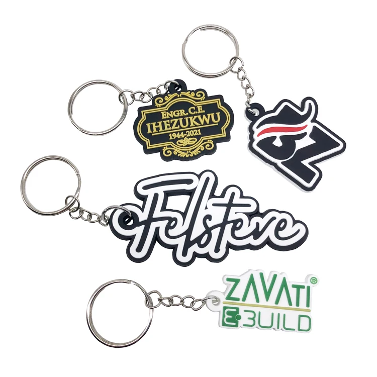Wholesale 2d/3d Soft Rubber Keychain Promotional Gift Keychain High Quality Pvc Keychain Custom Logo