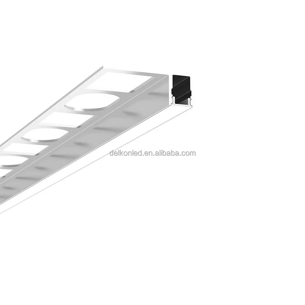 28*11mm Architectural Gypsum Drywall  Wall Ceiling Aluminium LED Plaster Profile