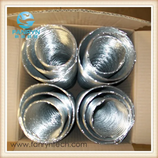 150 mm Aluminium chimney forming air ducting pipe air conditioning main duct tube semi-rigid flexible duct