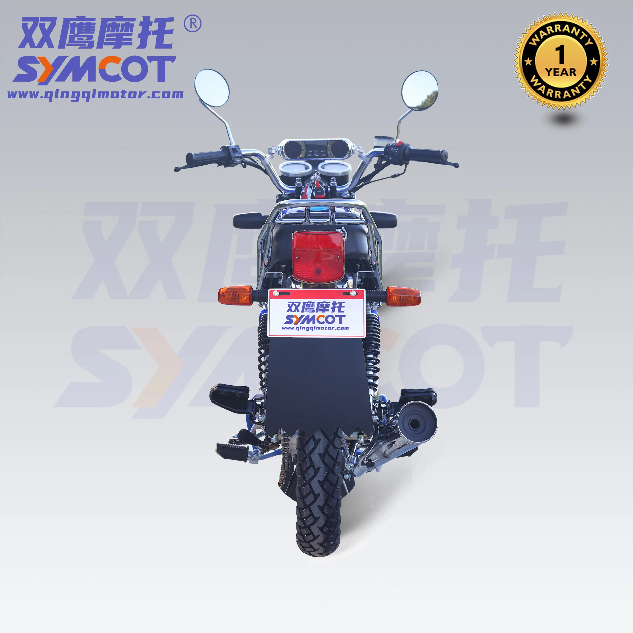 GN150 GN200 13-spoke aluminum rim LED headlight with mp3 engine protector mud guard