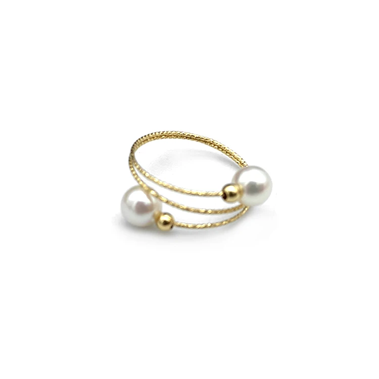 Manufacturers provide quality assurance new fashion Yellow gold color ring