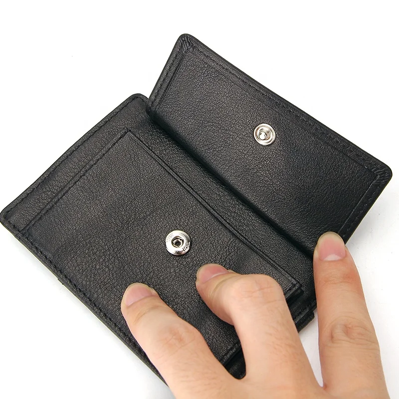 
New Design Coin Purse Money Clip Rfid Blocking Portable Card Wallet 