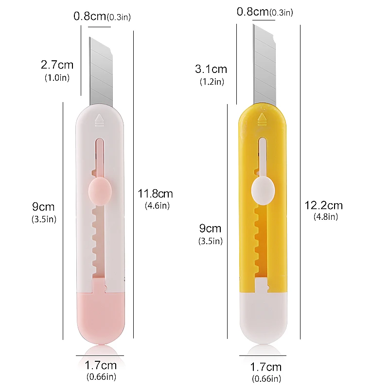 OEM Custom Cute Cartoon Box Cutter Wholesale Mini Student Utility Knife in New Candy Colors