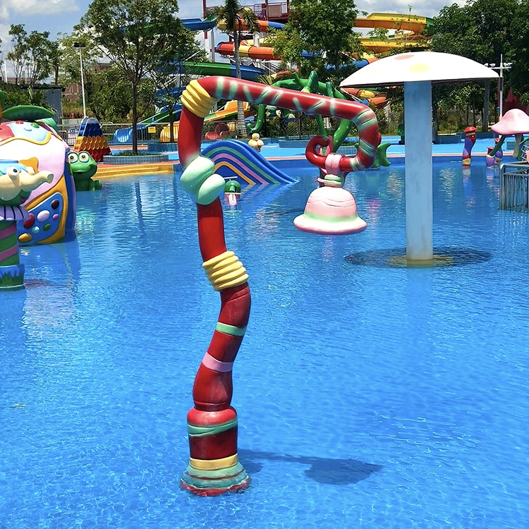 Chinese Manufacturer Kids Water Playground Fiberglass Splash Pad Equipment for Sale
