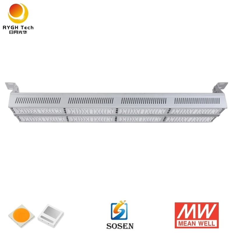 2700k 3000k 300 watt 400w 4ft industrial warehouse lighting strip led high bay linear light