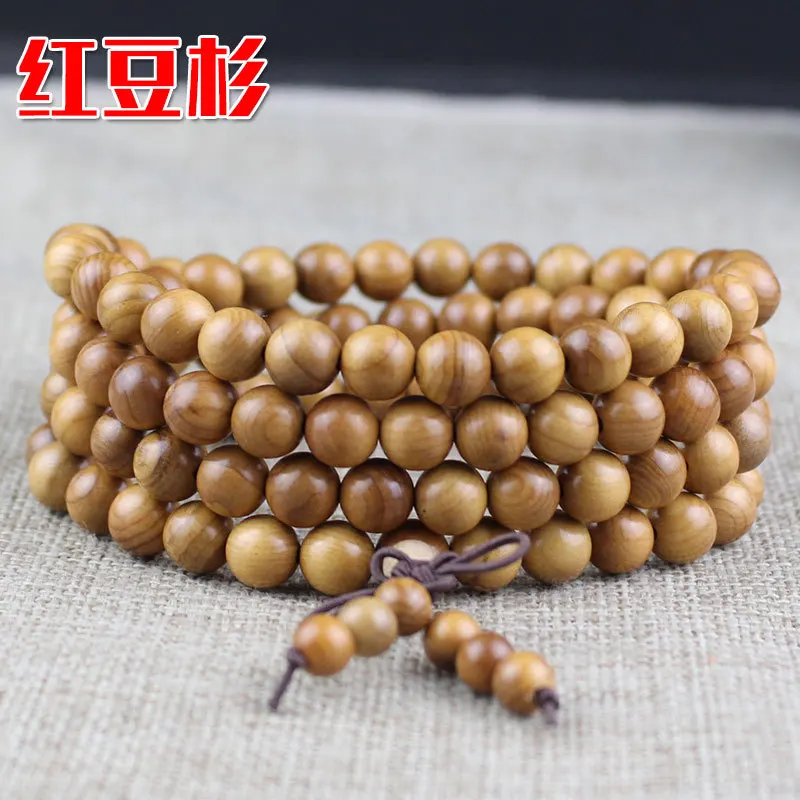 Various 6mm/8mm Mala 108 beads Buddha Prayer Rosary Bracelets Couple Natural Ebony Sandalwood Treasure Wood Meditation Bracelet .jpg