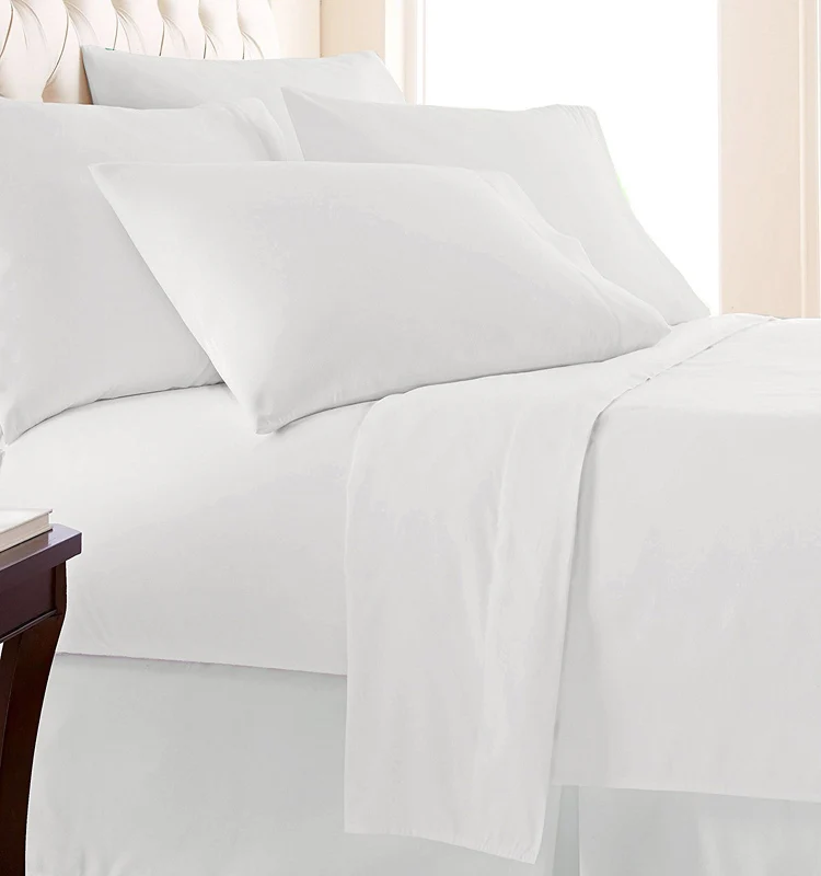 Duvet Cover Set 100% Washed Cotton Linen Feel Super Soft Comfortable Chic Lightweight 3 PCs Home Bedding Set