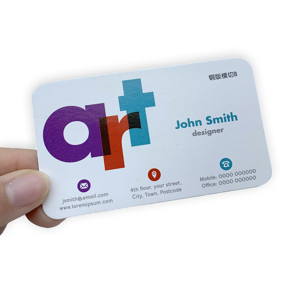 
Custom gravure printing greeting thank you card promotional card printing thick cardboard printing 