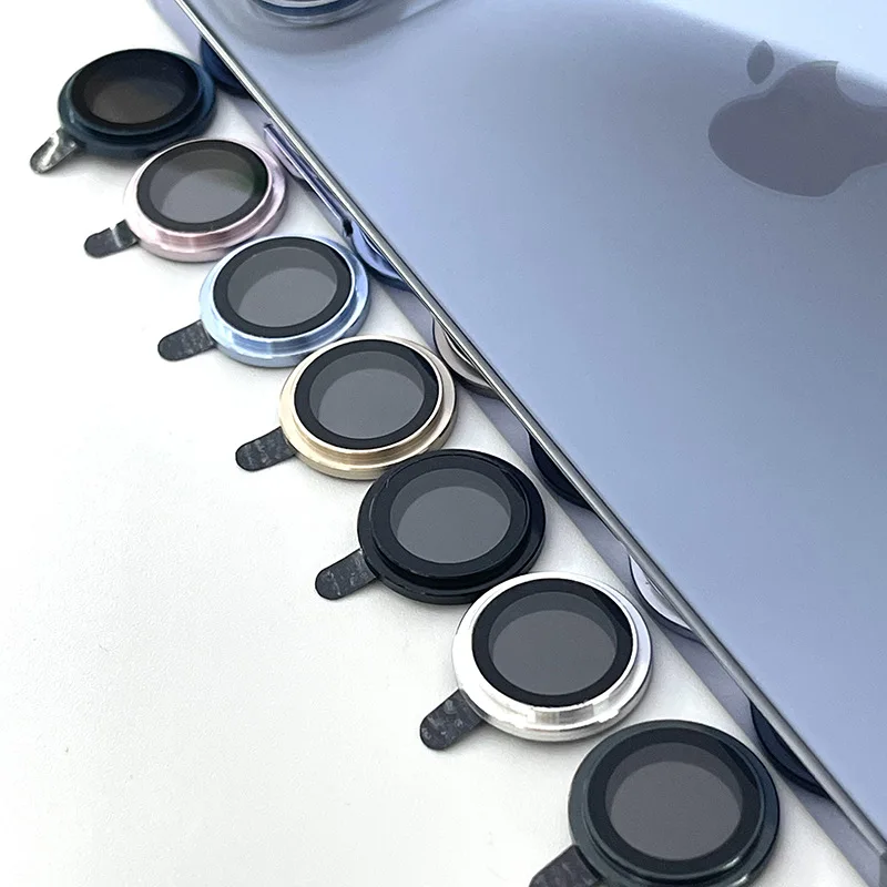 2022 Diamond Camera Lens Protector, 9H Diamond Tempered Glass Camera Cover Screen Protector for iPhone 11 12 13 MINI PRO MAX