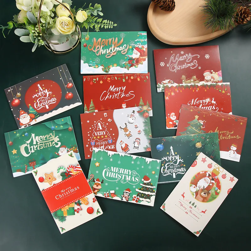 Fashion Custom Design Mery Christmas Greeting Cards Gift Card
