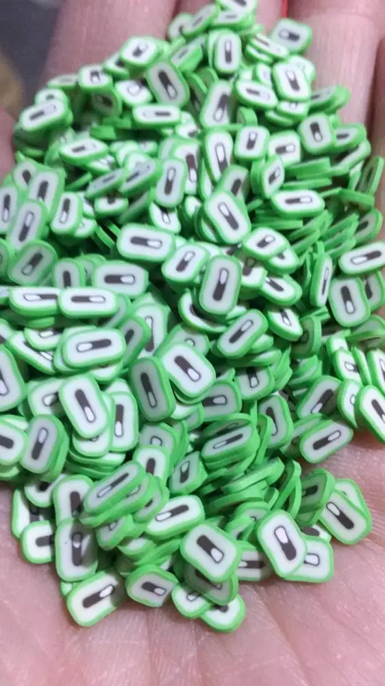 2020 New Miniature Polymer Clay Fruit Slices Miniatures Pizza Food Slime Sprinkles Confetti for Nail Art Crafts