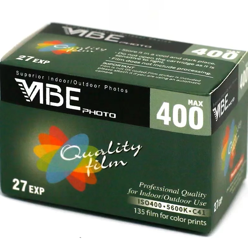 1 рулон VIBE Max 400 цветная пленка ISO 400 135 отрицательная пленка 27EXP/рулон для камеры VIBE 501F