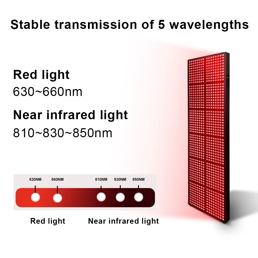 1500W Smart Touch Screen Physical Equipment LED Infrared Red Light Therapy Panel for Muscle Recovery
