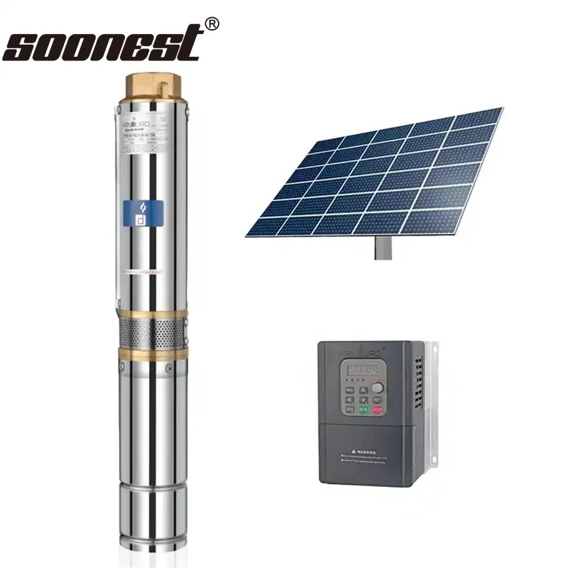 5000W 8000W 50M Submersible Deep Well Water Pump Solar Solar Powered Generator for Well Pump Dc Solar Submersible Pump