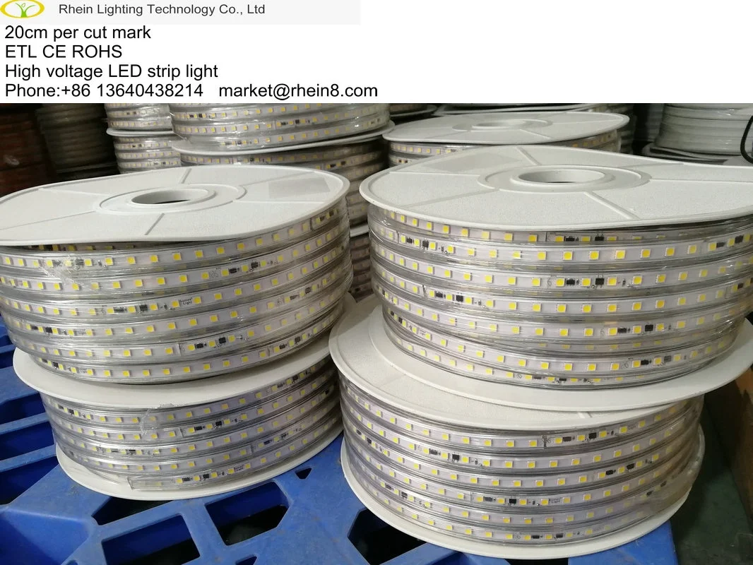 
20cm cuttable short cut length 120v 220v led flexible strip light 