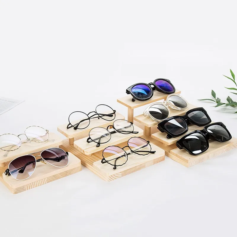 Новая многослойная полукруговая стойка для хранения стеллажей из массива дерева, стеллаж для очков