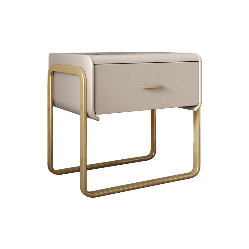 Italian style minimalist bedroom locker villa hotel modern hot selling 2020 new solid wood bedside table