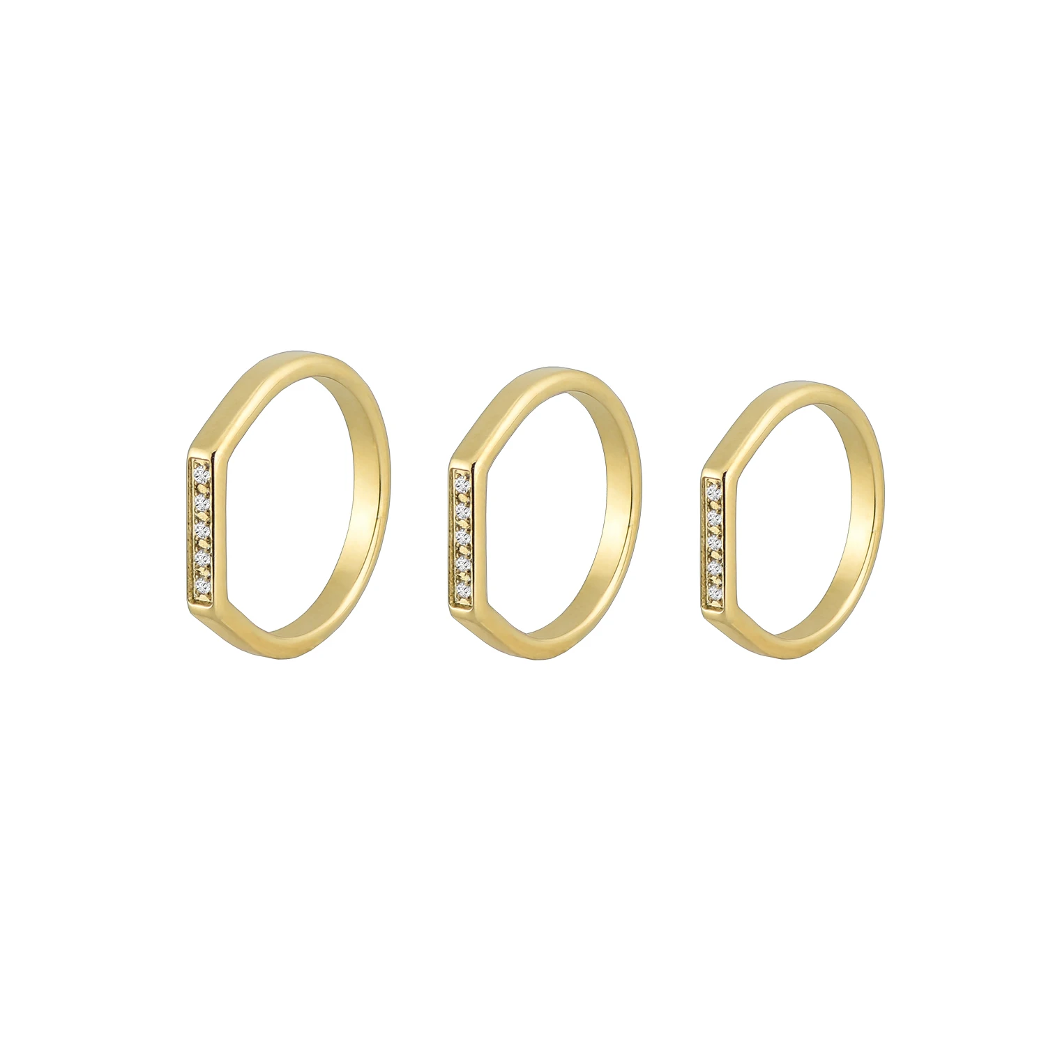 stainless steel thin stackable spike princess tiara crown sparkling love heart CZ band rings for men women