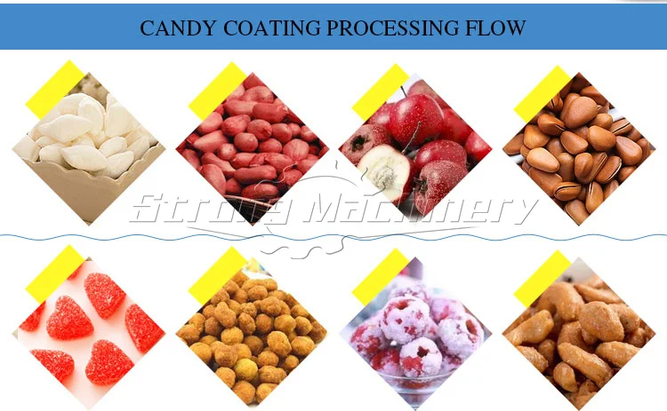 automatic nut peanut coating sugarpeanut seed chocolate spray sugar coating machine