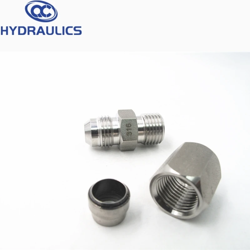 Bite Types JIC NPT Thread Male Thread Hydraulic Tube Fittings