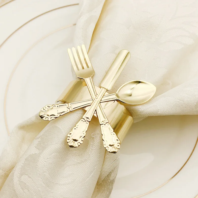 Modern Metal Irregular Napkin Buckle Delicate Serviette Buckles Decor Napkin Ring Dinning Table Setting for Wedding Party